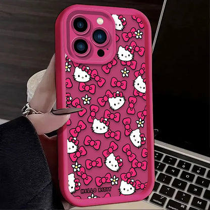 Hello Kitty Star Bow Lovely Phone Case For iPhone