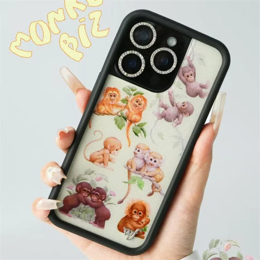 Wildflower INS Monkey Biz Phone Case For iPhone