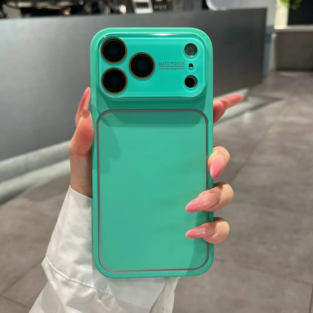 Fashion Candy Color Large Window Matte Case  For iPhone