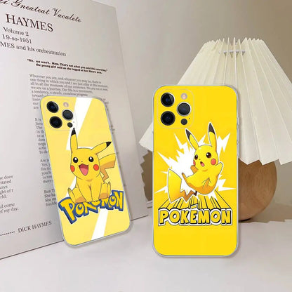 Pokemon Gengar Pikachu Starlit Oil Painting Phone Case For iPhone