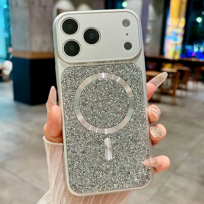 Luxury Sparkle Diamond Rhinestone Magnetic For Magsafe Case For iPhone