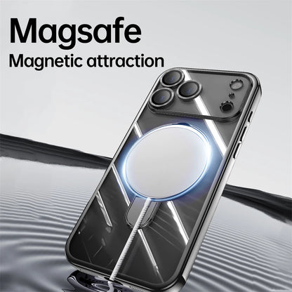 Plating Magnetic Ring Stand Case For iPhone