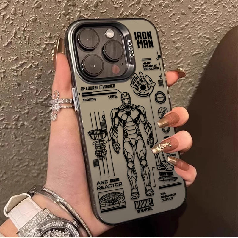 Cartoon Iron Man Phone Case For iPhone