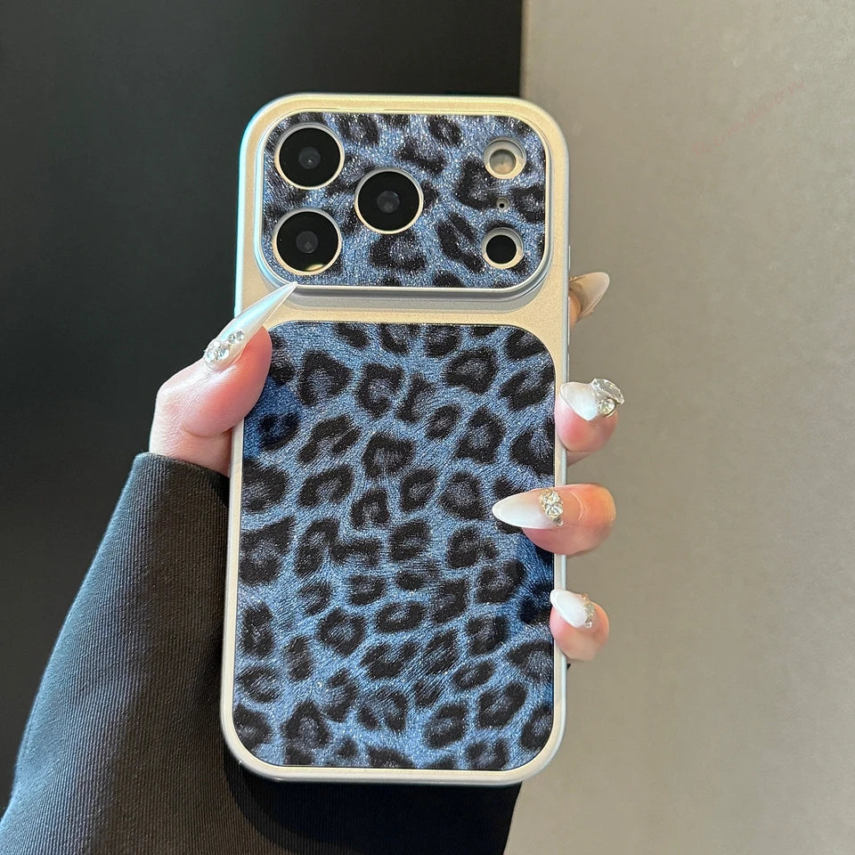 New Big Windows Leopard Phone Case For iPhone