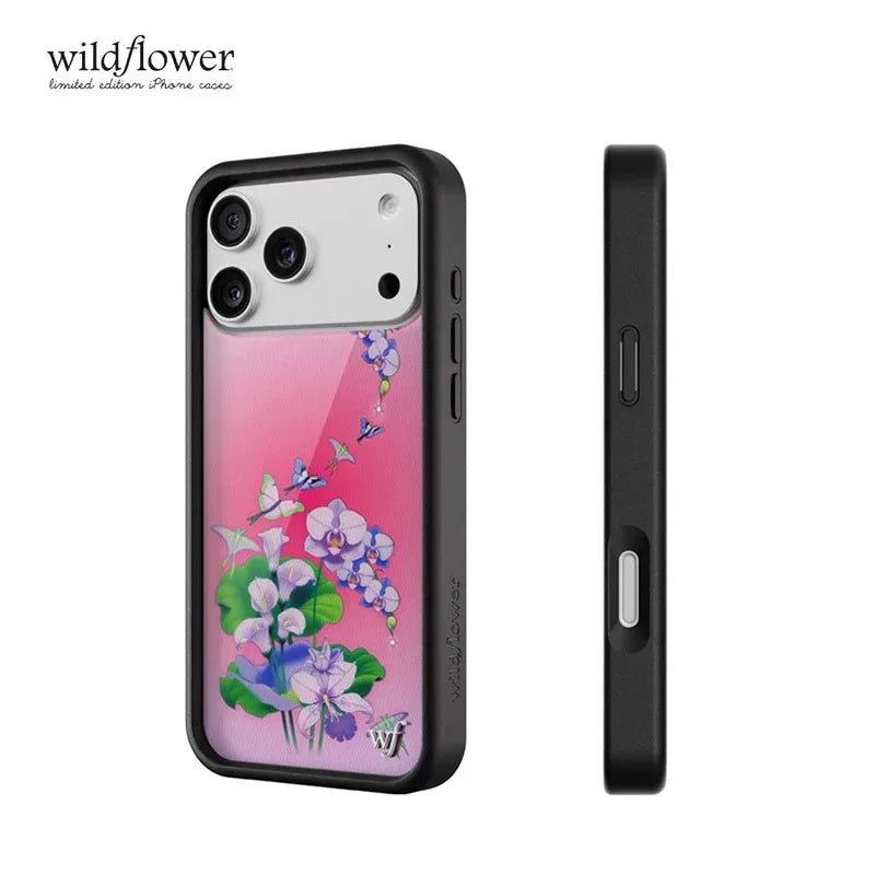 Wildflower ins Butterfly Dreams Flower Phone Case For iPhone