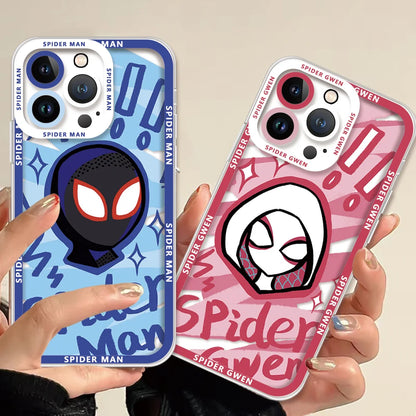 Hot Marvel Spider Man Couple Phone Case For iphone