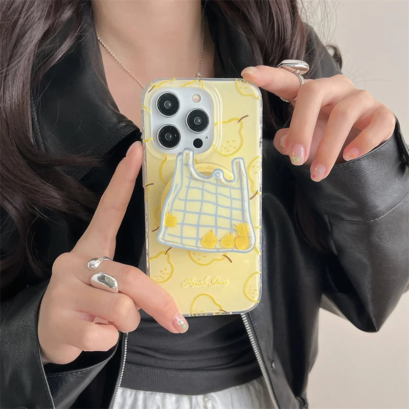 Lovely Strawberry Magnetic Phone Case