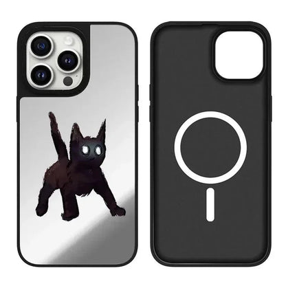 Cartoon Bear Shadow Mirror Phone Case