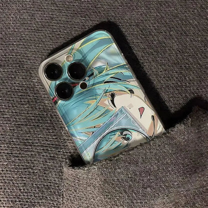 Creative Anime Hatsune Miku Tpu Transparent Phone Case For iPhone