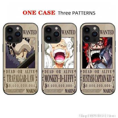 3D illusion One Piece Luffy Nika Phone Case For iPhone