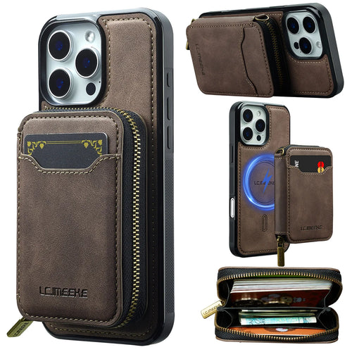 For Magsafe Magnetic Leather Phone Case For iPhone