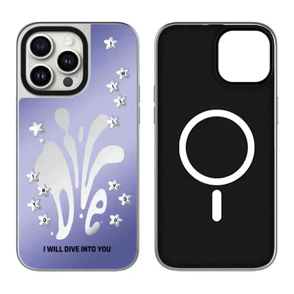 Dream Graffiti Letter Mirror Surface MagSafe Phone Case