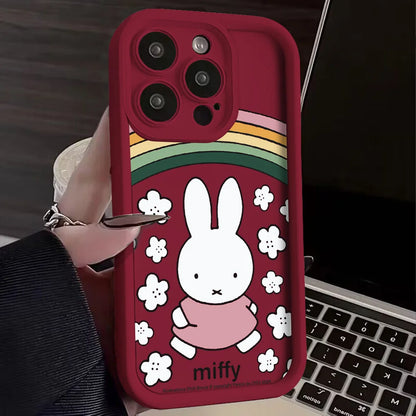 Cartoon Phone Case Soft TPU Miffys Kawaii Back Cover For iPhone