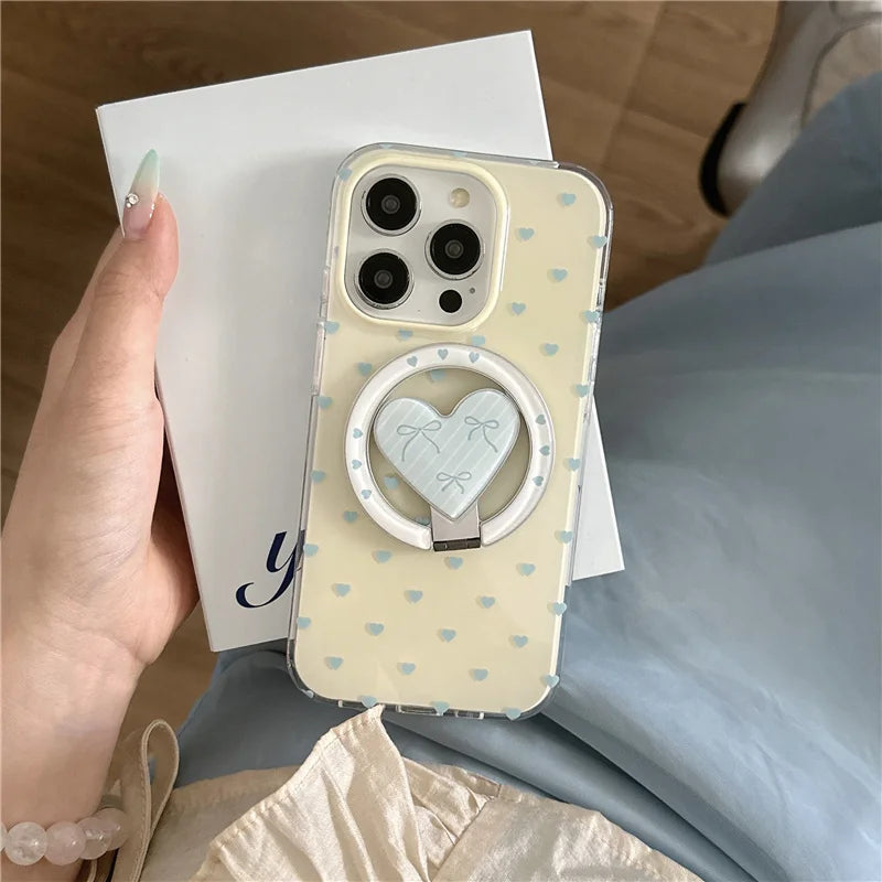 Cute Little Love Heart Magnetic Phone Case