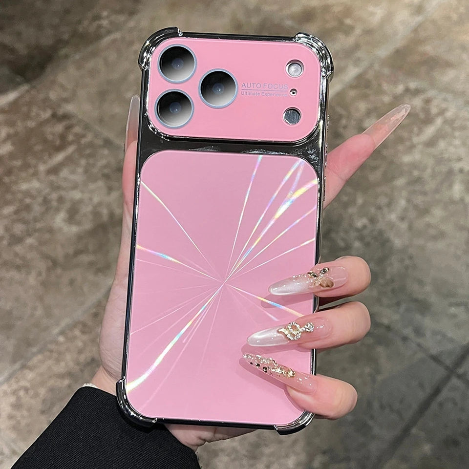 Aurora laser Plating Phone Case For iPhone