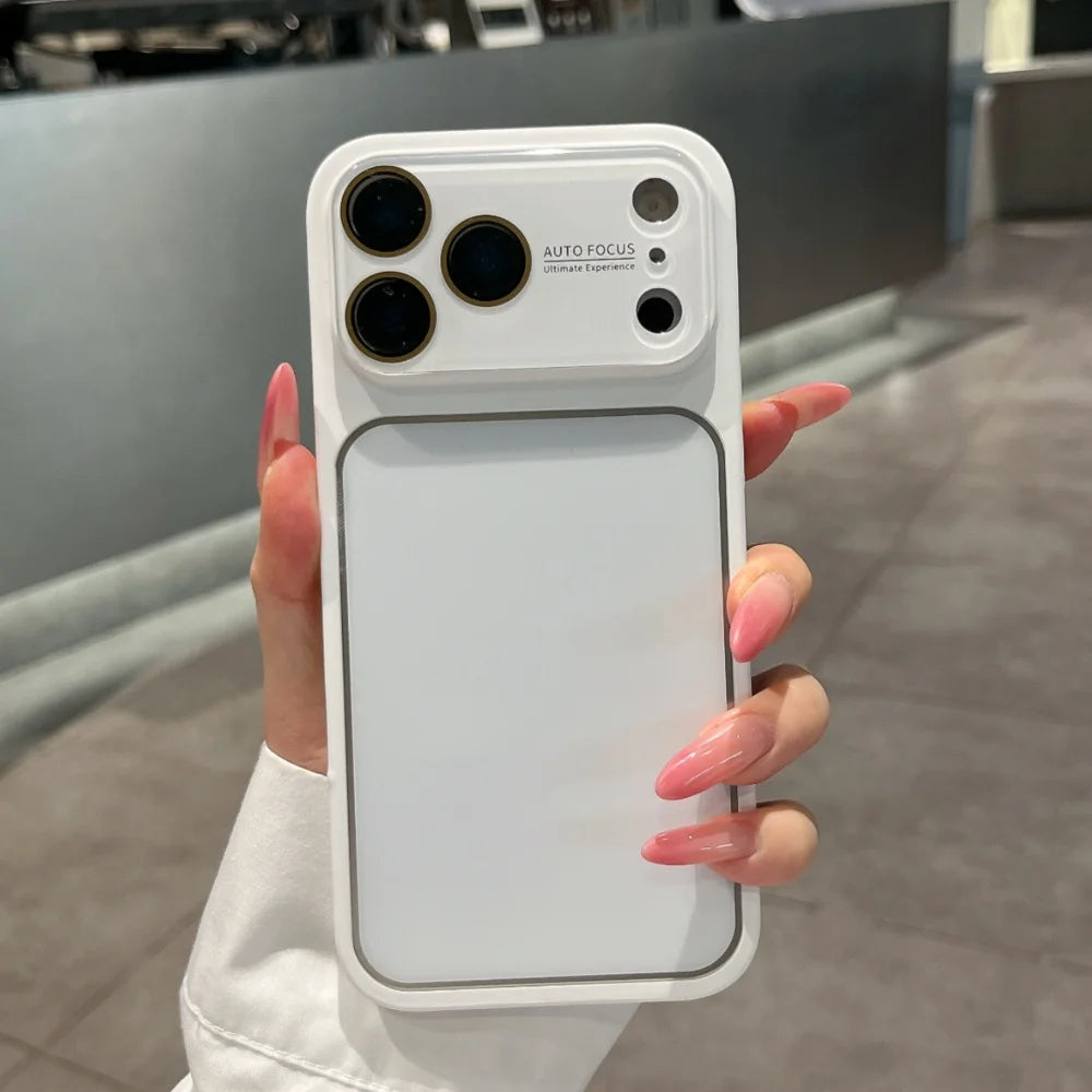 Fashion Candy Color Large Window Matte Case  For iPhone