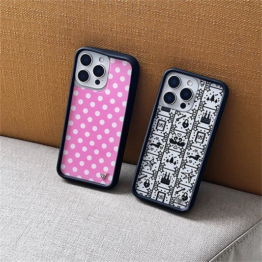 Funda Wildflower Cute Polka Dot Love Phone Case