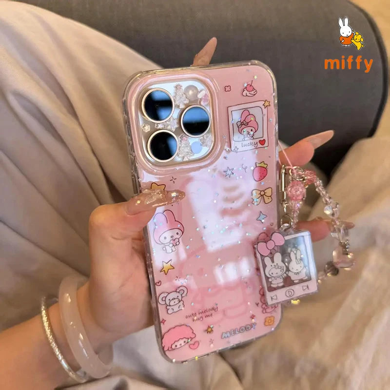 Kawaii Miffy New Phone Case Cartoon Bright Colors  Phone Case Suitable Phone Case For iPhone
