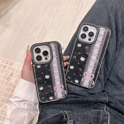 Black Lace Pattern Phone Case
