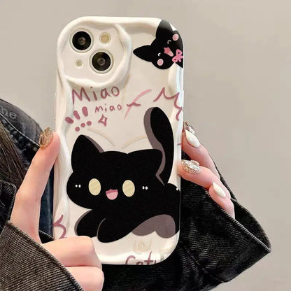 Korean Lovely Cat Phone Case For IPhone