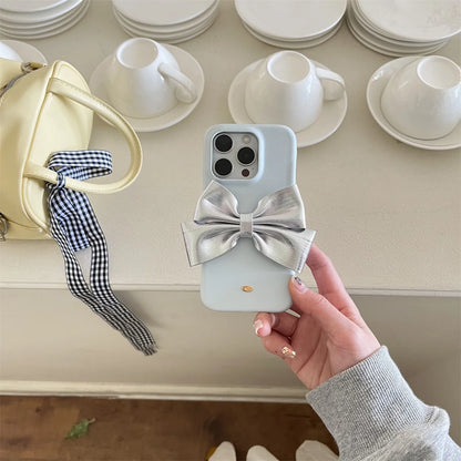 Luxury Silk Texture Skin Feel With 3D Ribbon Phone Case