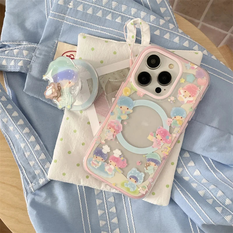 Kawaii Cartoon Magnetic Stand Phone Case