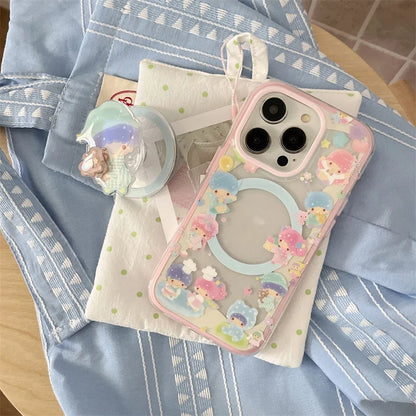 Kawaii Cartoon Magnetic Stand Phone Case