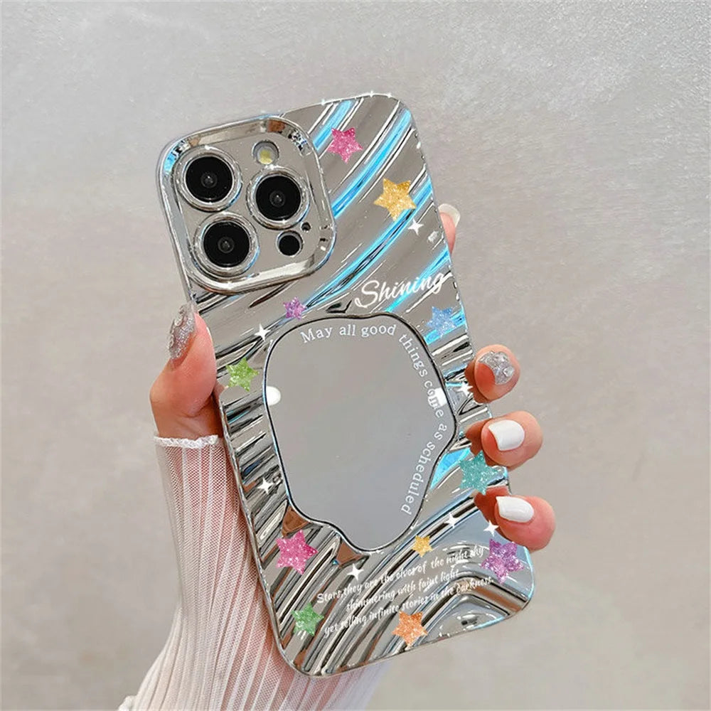 Stars Wavy Mirror Phone Case