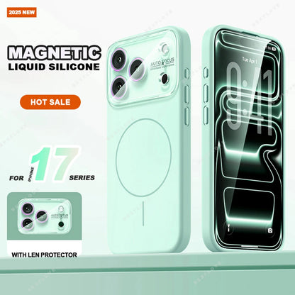 Big Window Magnetic Phone Case For iPhone