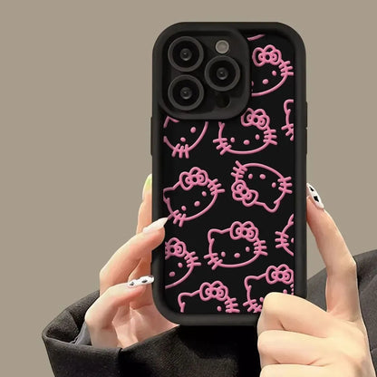 Hello Kitty Pink Graffiti Phone Case For iPhone