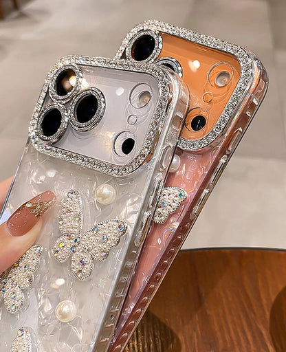 Glitter Butterfly Phone Case For iPhone