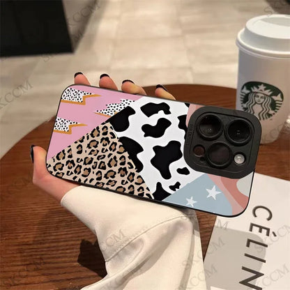 Creative Leopard Cow Silicone Phone Case For iPhone