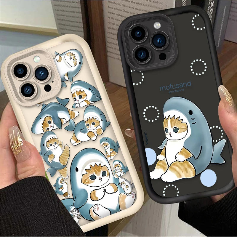 Cartoon Mofusand Cat Phone Case For iPhone