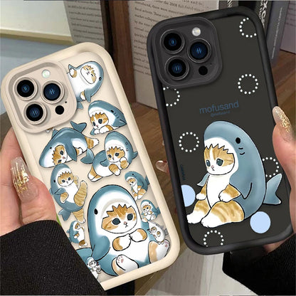 Cartoon Mofusand Cat Phone Case For iPhone