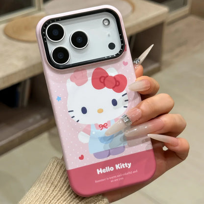 Simple Cute Pink Color Magnetic Phone Case For iPhone