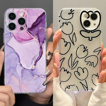 Tulip Marble Phone Cases for IPhone