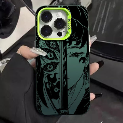 Trendy Anime Demon Slayer Frosted Case For iPhone
