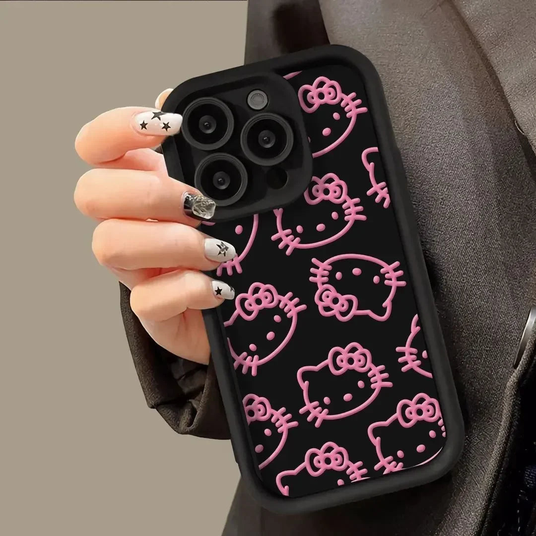 Hello Kitty Pink Graffiti Phone Case For iPhone