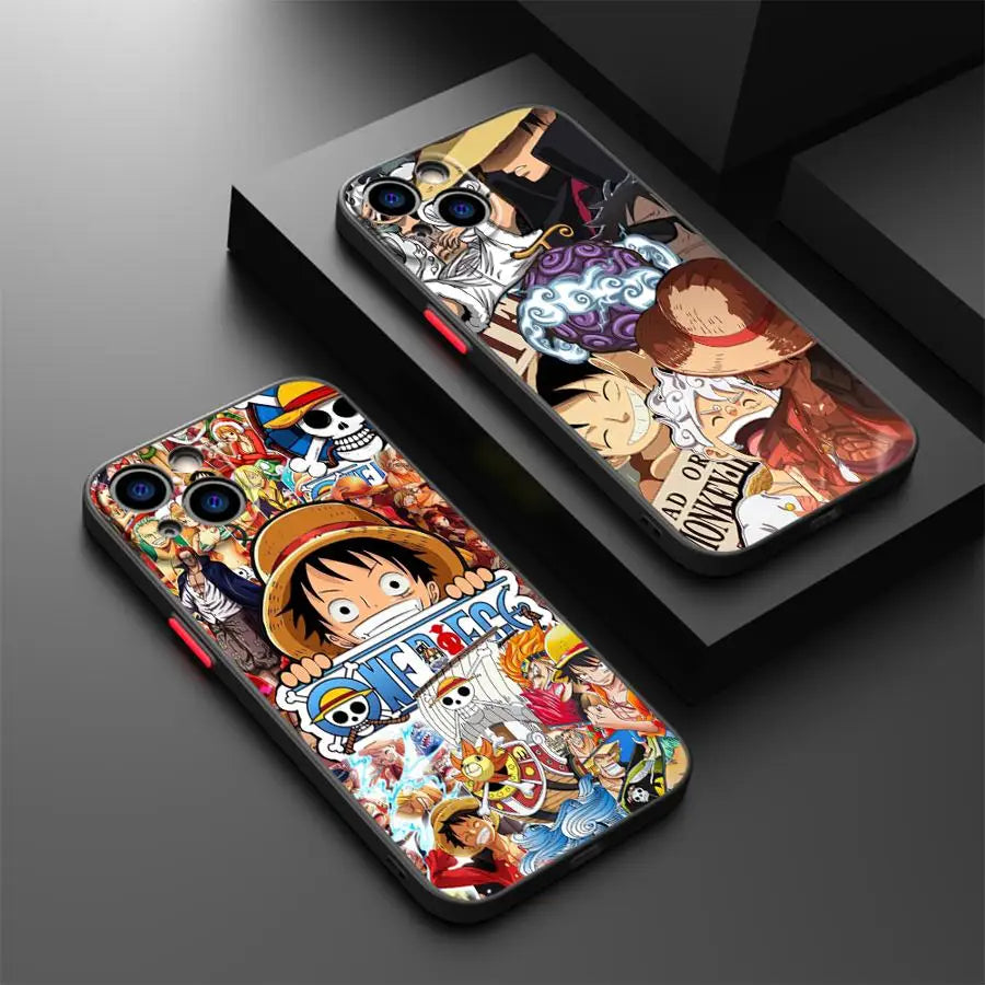 Soft shell Anime One Pieces Phone Case For iPhone