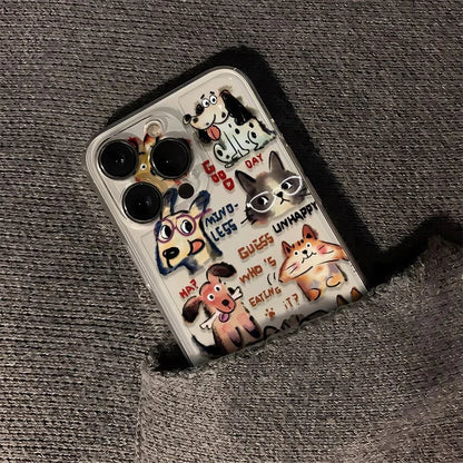 Cartoon Abstract Puppy Phone Case