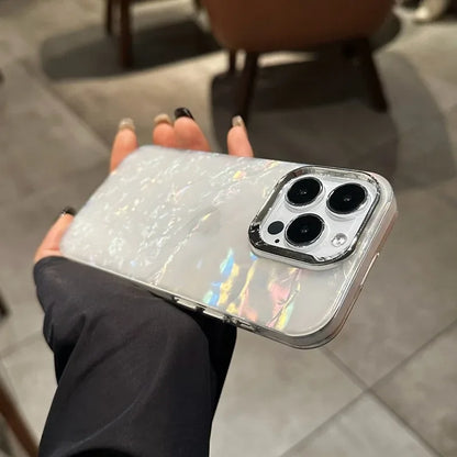 Aurora Glitter Shell Case  For iPhone