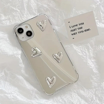 Fashion Korean Style Love Heart Phone Case For iPhone