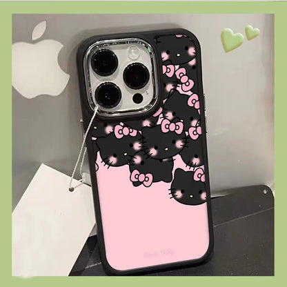 Hello Kitty Full Screen Face Bow Pink Phone Case For iPhone