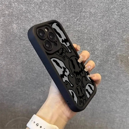Funny Ghost Face Phone Case Silicone For iPhone