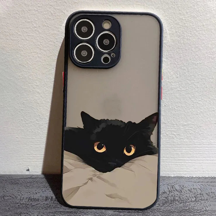 Funny Black Cat Phone Case
