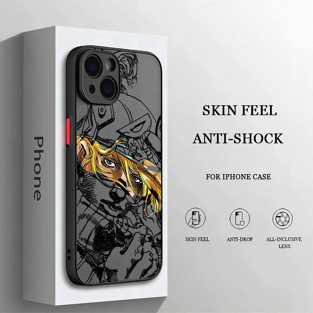 Anime JOJO's Bizarre Adventure Jojo Gyro Zeppeli Phone Case For iPhone