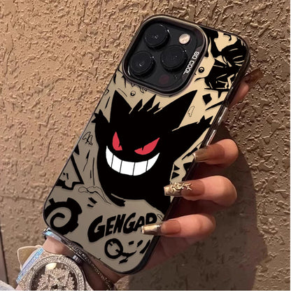 Cartoon Pokemon Gengar Plating Phone Case For iPhone