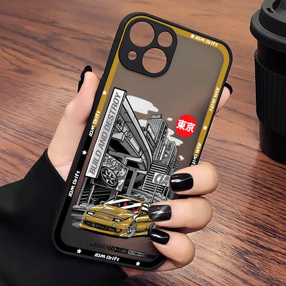 Sports Racing JDM Drift Car Phone Case For iPhone