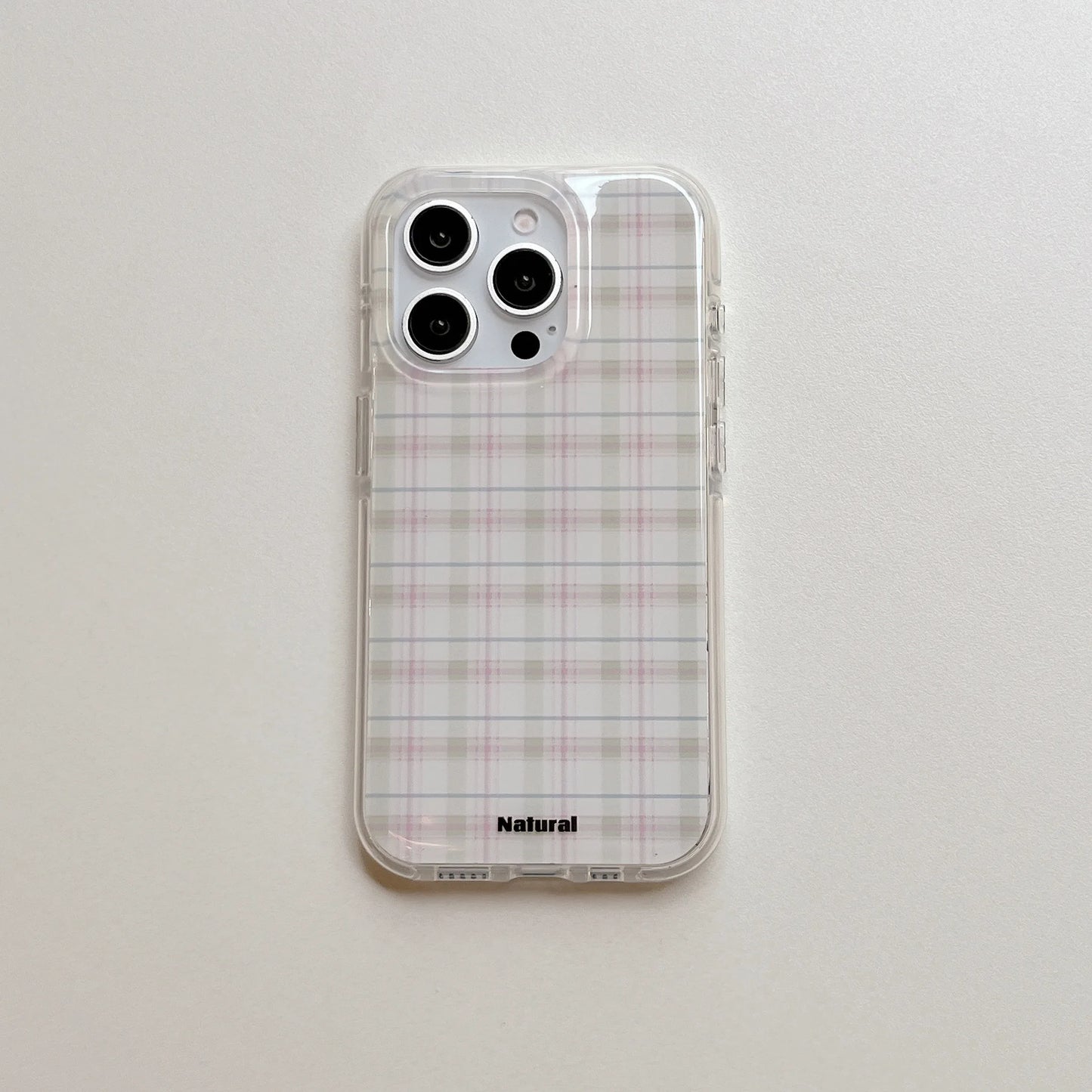 Brown Checkers Vintage Minimalist Chic Protective Phone Case