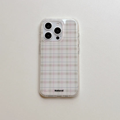 Brown Checkers Vintage Minimalist Chic Protective Phone Case